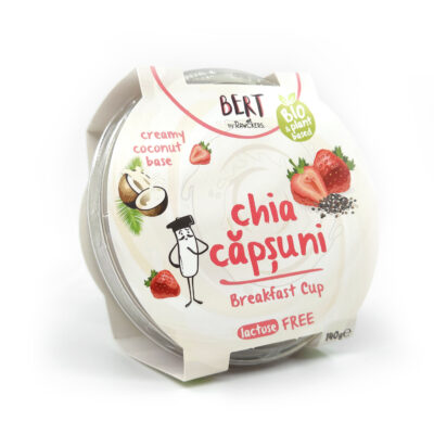 budinca de chia cu capsuni