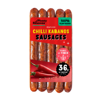 Alternativă vegetală la cârnați Kabanos, cu chilii 160g