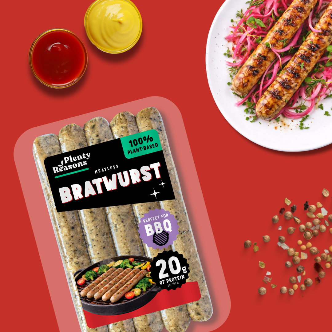 Alternativă vegetală la cârnați Bratwurst 180g - imagine 2