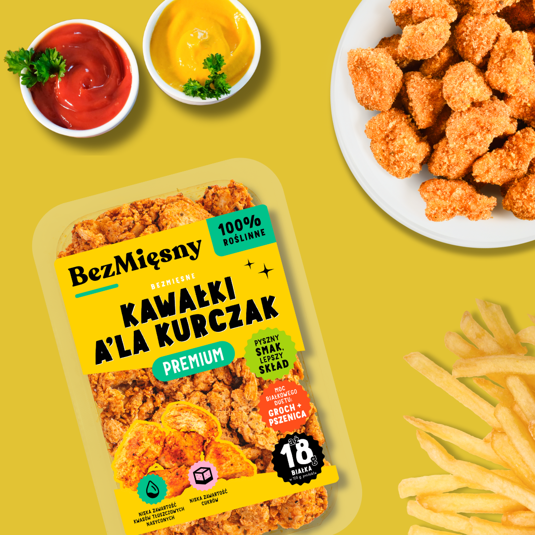 Bucăți vegetale tip pui – Premium - imagine 3