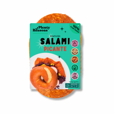 Alternativă vegetală la Salami, picant