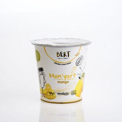 Pachet 4 x Monyurt Mango - Alternativă vegetală la iaurt din cremă de cocos ECO, cu mango